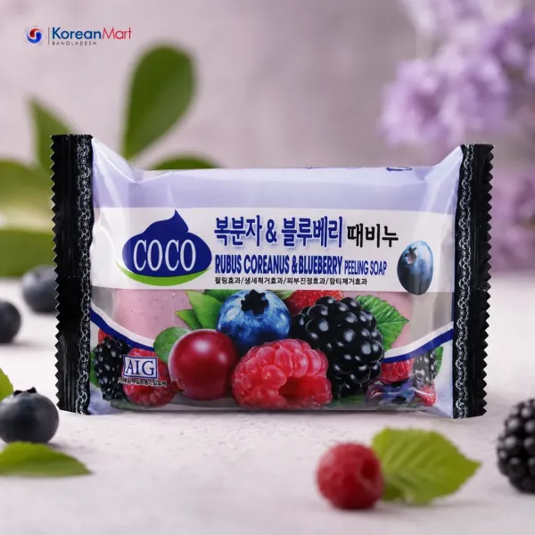 AIG Rubus Coreanus & Blueberry Message Soap - 150g